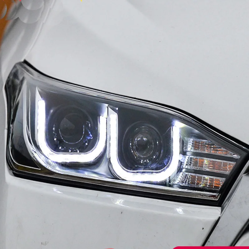 Автостайлинг KOWELL для Toyota Yaris фары 2014 2015 Новинка светодиодный ные DRL Биксеноновые