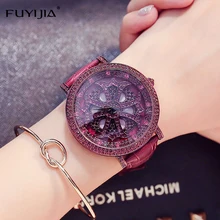 Новые женские часы для женщин нарядные кварцевые часы лучший бренд кожаный браслет розовое золото часы леди планета, звезда часы водонепроницаемые