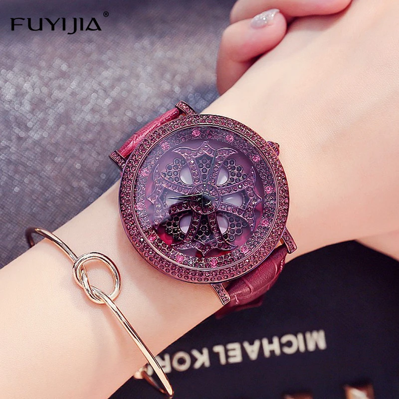 

2018 New Women's Watches Ladies Dress Quartz Watch Top Brand Leather Bracelet Rose Gold Watch Lady Planet Star Watch Waterproof