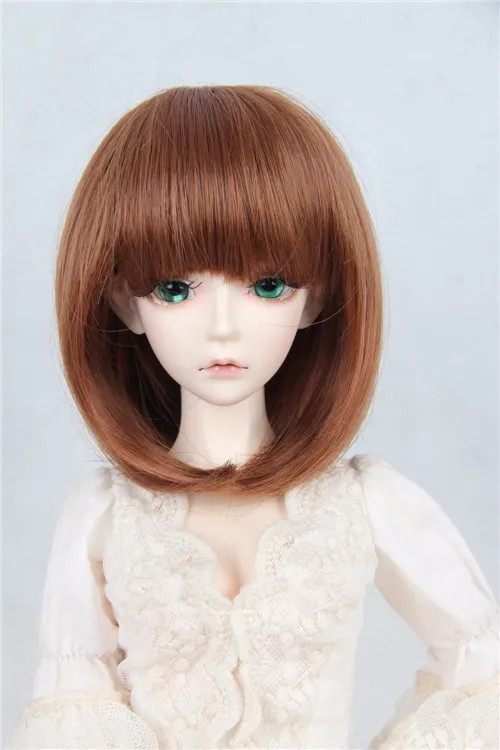Горячая продажа 1/3 SD BJD парик куклы короткие коричневые прямые парики