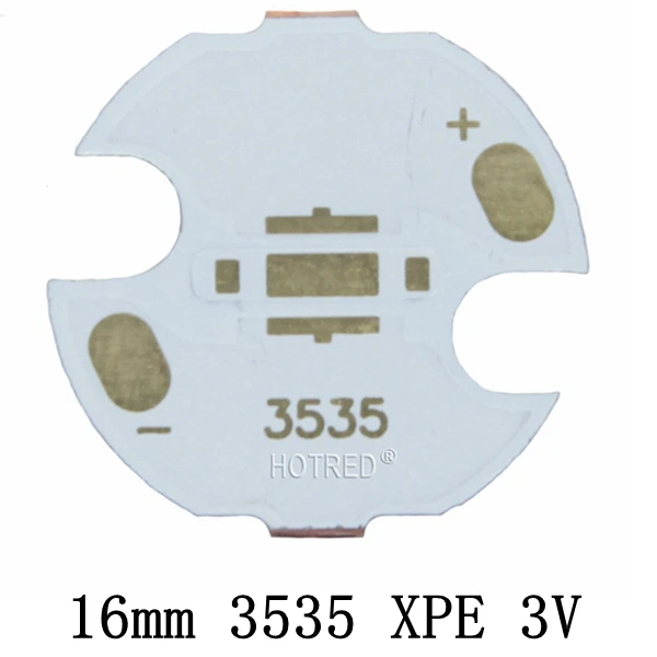 10 шт. 20 мм Cooper PCB Cree XPG XPG2 XPE XPE2 XML XML2 XHP50 XHP70 MKR 4 шт. 3535 светодиодный XPE XTE 6 в/12 В светодиодный радиатор 16 мм медная печатная плата