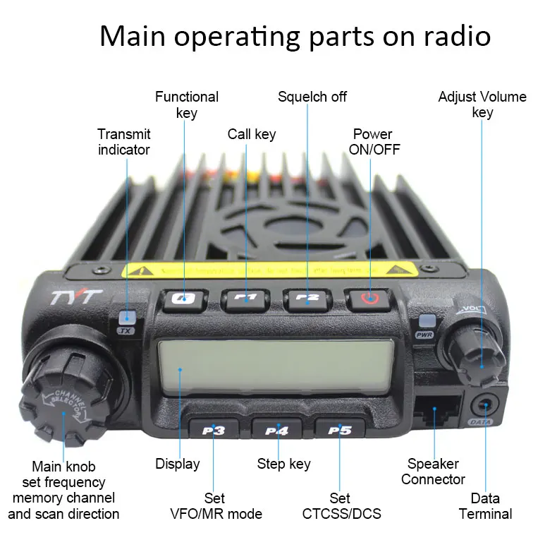 Старт TYT TH-9000D TH-9000D UHF 400-490 мГц автомобиль мобильной радиосвязи
