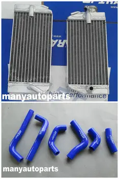 

full aluminum radiator&BLUE hose kit FOR Honda CRF450R CRF 450 R 2002 2003 2004 04 03