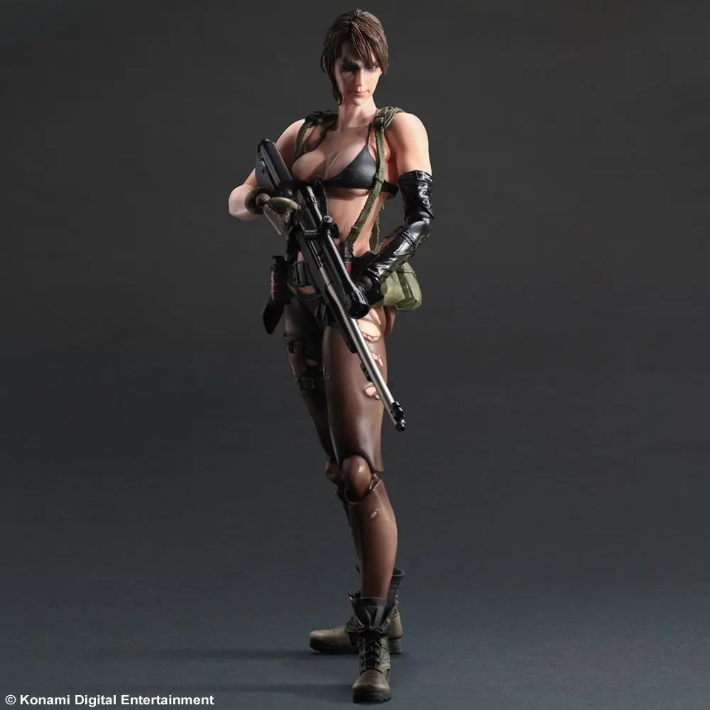 Play Arts Metal gear Тихая фигурка игрушка модель 25 см