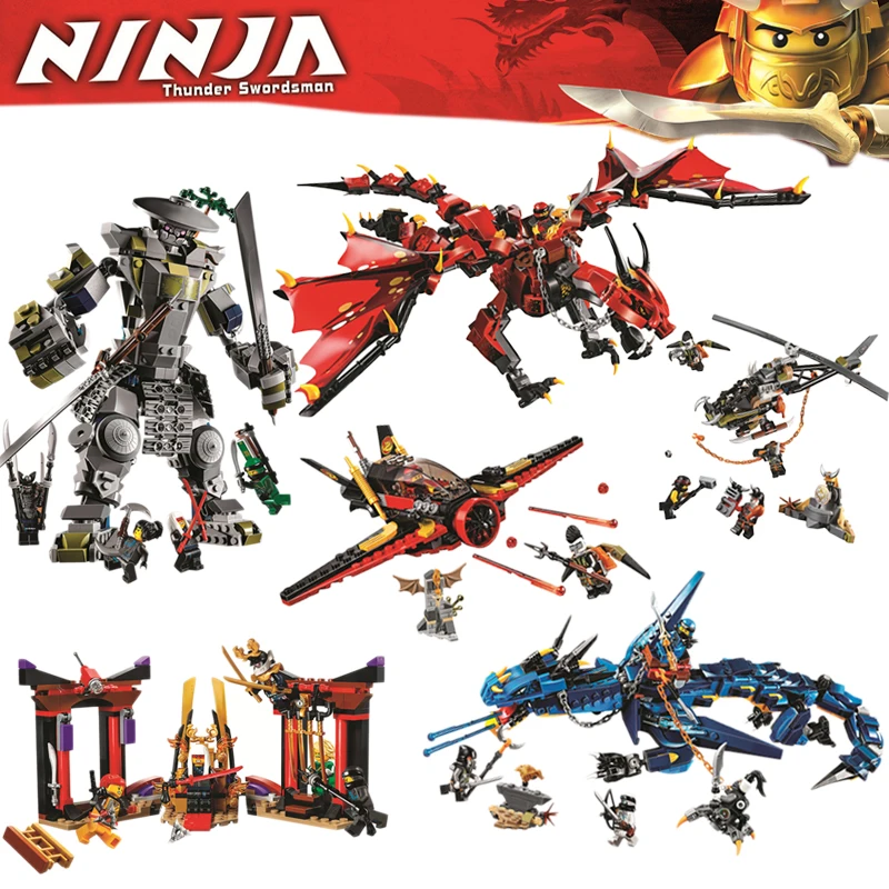 

Bela Compatible Legoe Ninjagoe 2018 New Masters of Spinjitzu Dragon Flyers Stormbringer Firstbourne Building Block Bricks Gifts