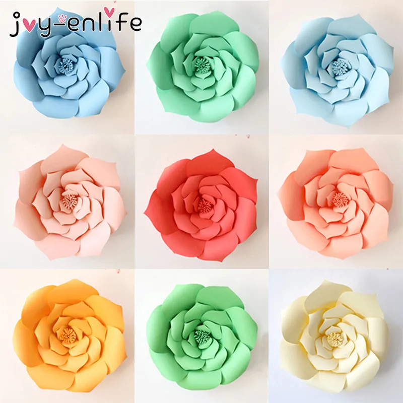 Joy-enlife 1 шт. 30/40 см DIY Бумага цветы фон Декор дети День рождения Свадебная вечеринка девичник дома комната Декор поставки искусственные цветы