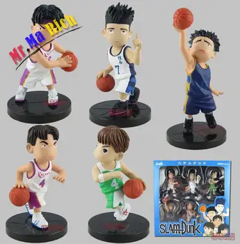 

5pcs/set Slam Dunk Action Figures Pvc Brinquedos Collection Figures Toys For Christmas Gift With Retail