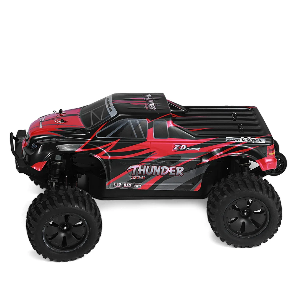 ZD Racing Car ZMT- 10 / 10427- S / 9106 1/10 Brushless 4WD Monster Truck Waterproof 60A ESC Brushless Motor RC Car Toy 60km/h