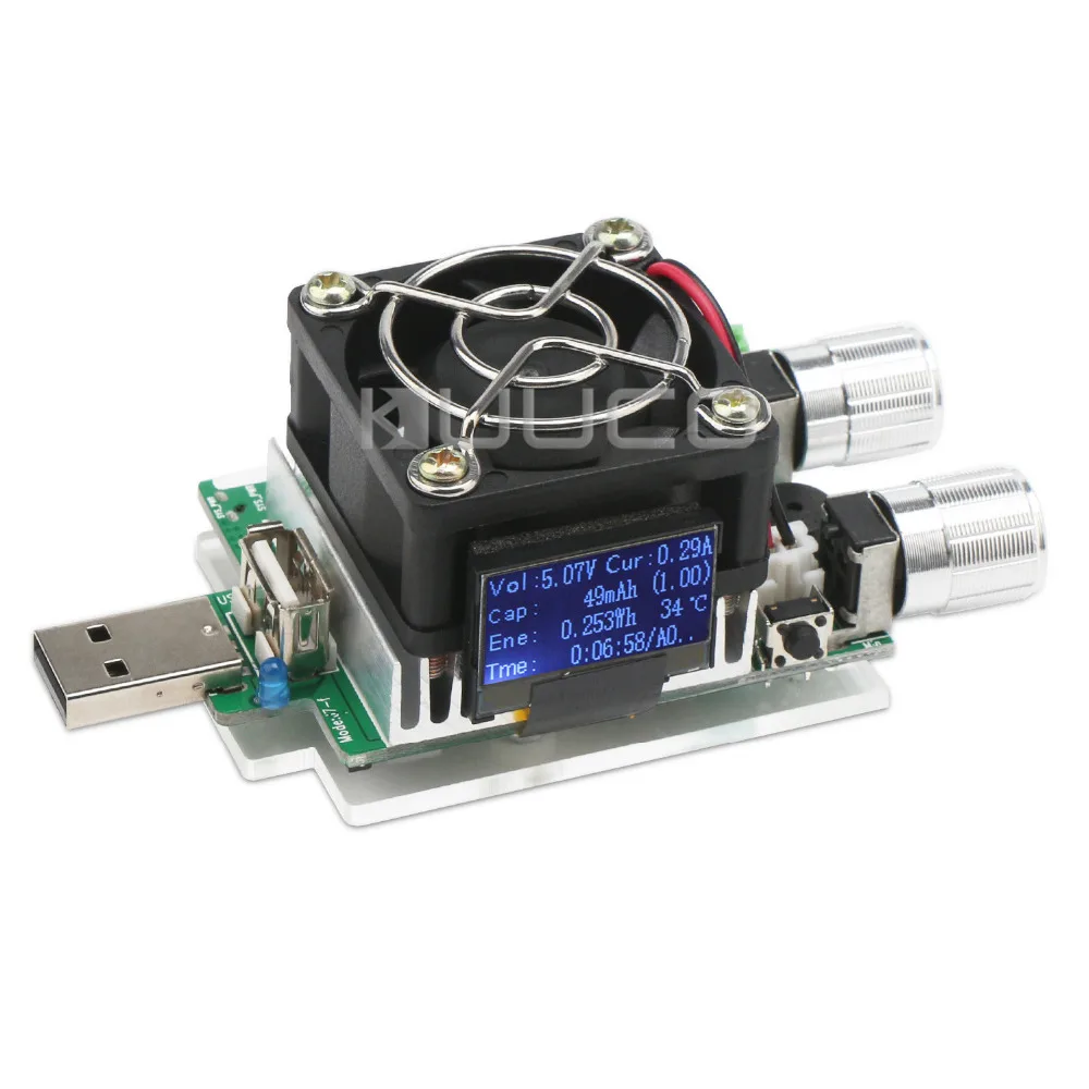 

USB Intelligent Discharge Resistance/USB Doctor DC3~21V/3A 35W USB Adjustable Constant Current Electronic Load/USB Tester