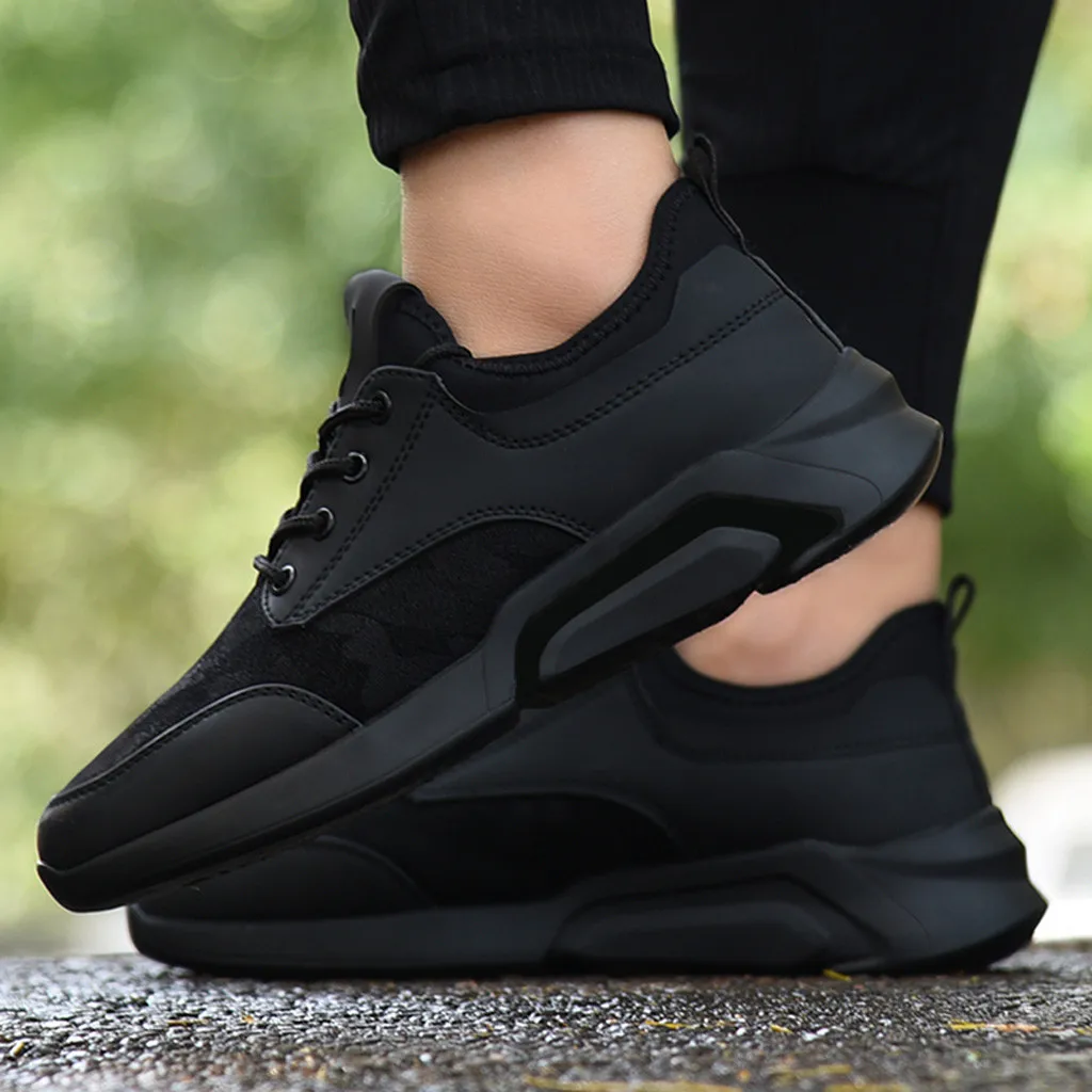 

Black Sneakers For Men Casual sneaker Shoes Breathable Comfortable Board Sneakers Walking Sports Shoes Tenis Masculino