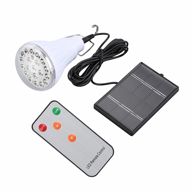 Buy 4PCS Outdoor Solar Camping Light Bulb With Remote Controller Hanging LED