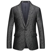 M-6XL, Осенний приталенный Мужской Блейзер, куртки, модный блейзер для мужчин, деловой Повседневный блейзер с двумя пуговицами BA08