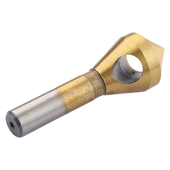 

4pcs Titanium Coated Countersink & Deburring Center Drill Bits Expanding Step Chamfering Tools 2-5mm 5-10mm 10-15mm 15-20mm