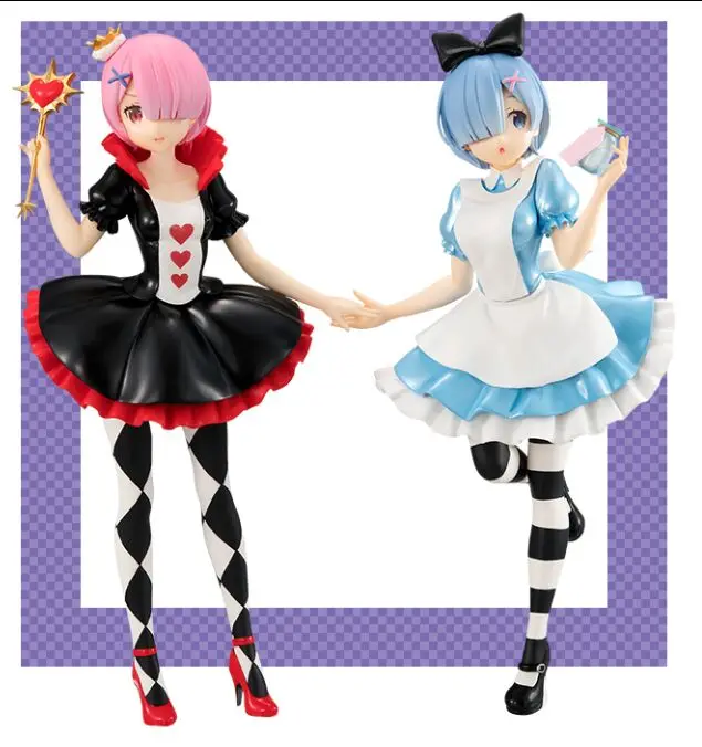 Японская оригинальная аниме-фигурка re zero kara hajimeru isekai seikatsu Ram/Rem экшн-фигурка |
