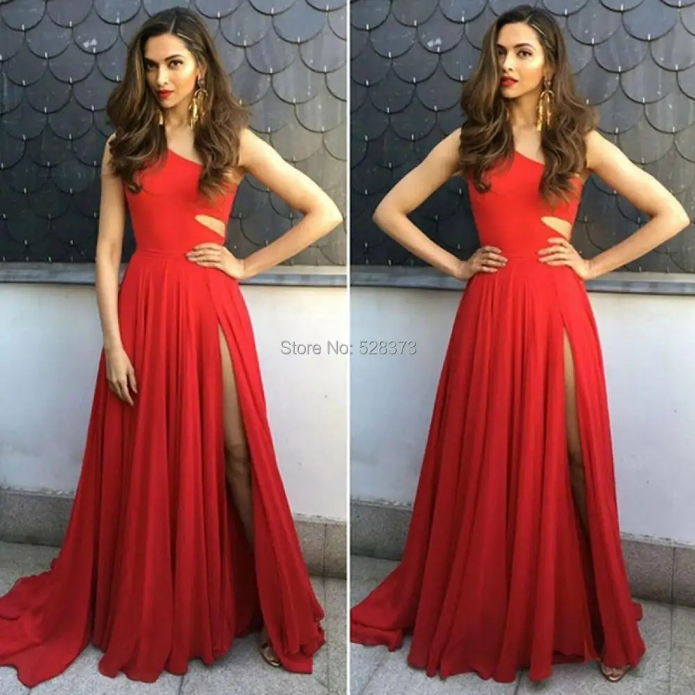 one piece dress with side cut