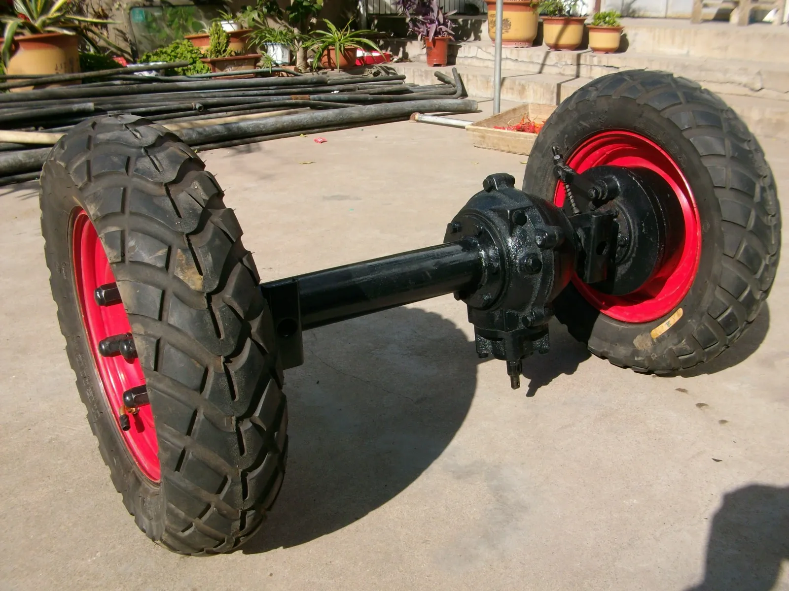 Tricycle motorcycle rear axle drive shaft scrap pieces modified atv 2