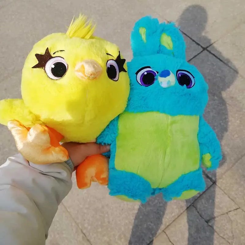 Toy Story 4 Ducky Bunny Желтые Плюшевые игрушки утка голубой кролик мягкая кукла животных для детей подарок на день рождения Рождество