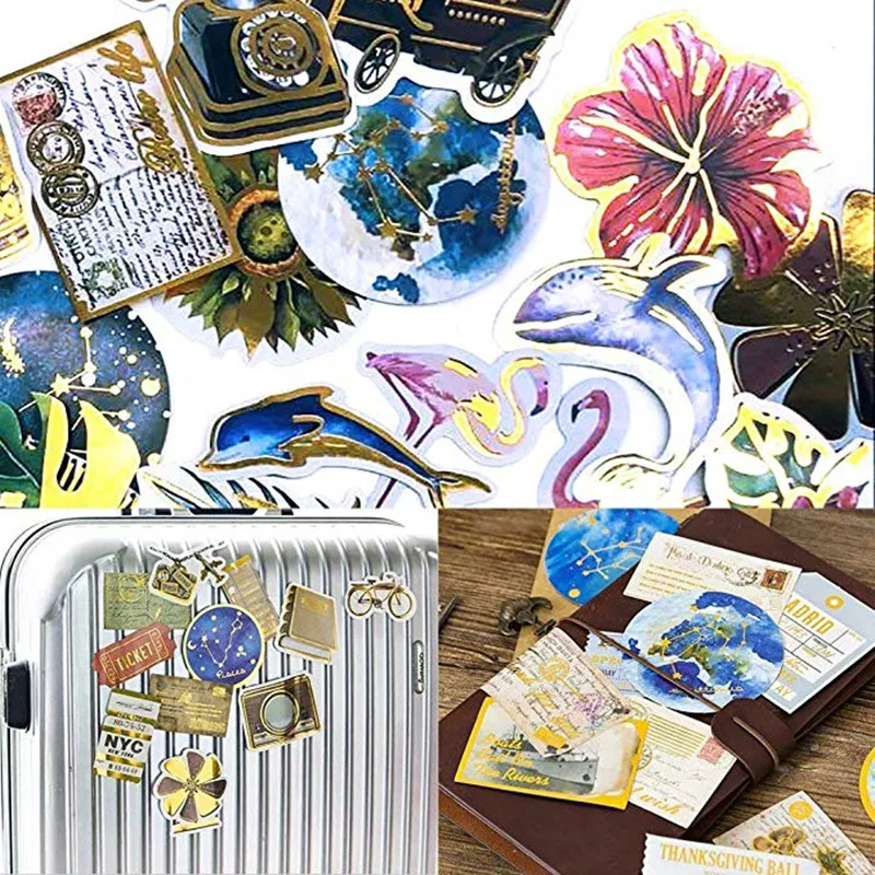 

Car Stickers Tropical rain Forest Flamingo Decorative Sticker Collection for Scrapbooking Calendars Arts Kids DIY Crafts