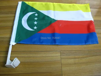 

30 x 45 cm Comoros car window banner flag free shipping