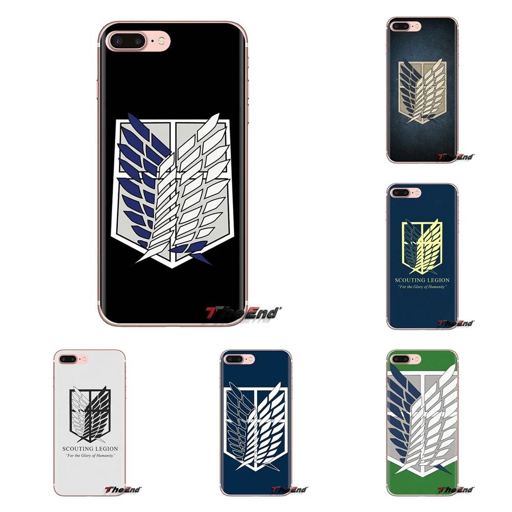For LG G3 G4 Mini G5 G6 G7 Q6 Q7 Q8 Q9 V10 V20 V30 X Power 2 3 K10 K4 K8 2017 Mobile Phone Cover attack on titan Scouting Legion |