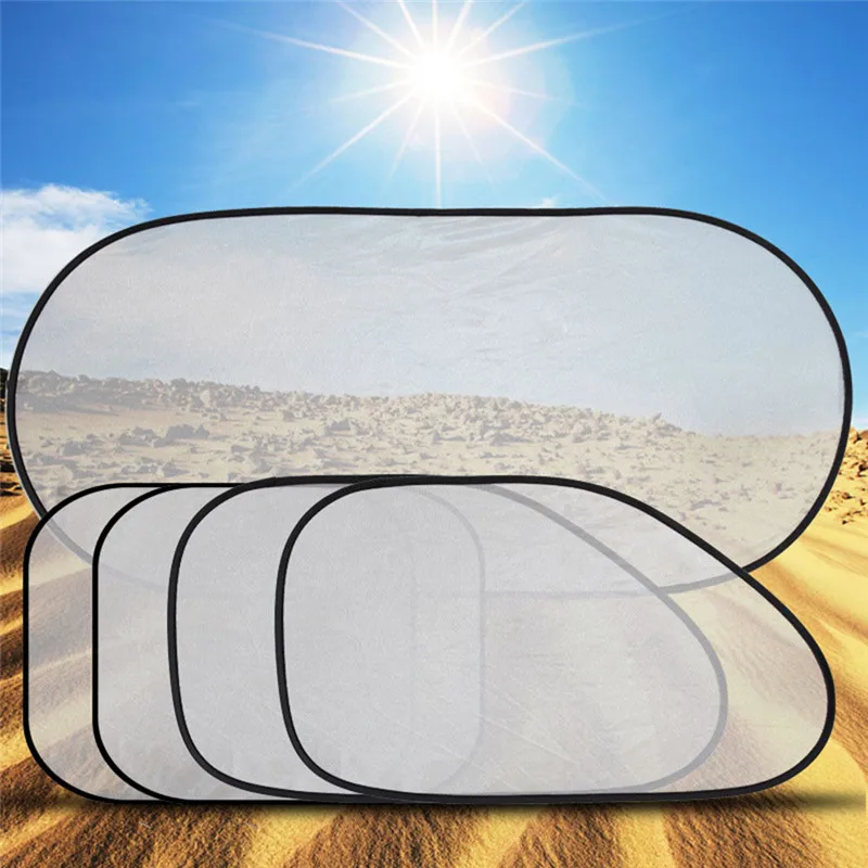 

kongyide Car Sunshade 5 Pcs/Set Car Window Suction Cup Sun Visor Shade Curtain Mesh Sunshade Covers type1 dropship mar5