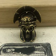 EDC Инструменты Нож бусины латунь крестоносца Броня бусы на шнурок Паракорд нож брелок инструмент DIY кулон#12