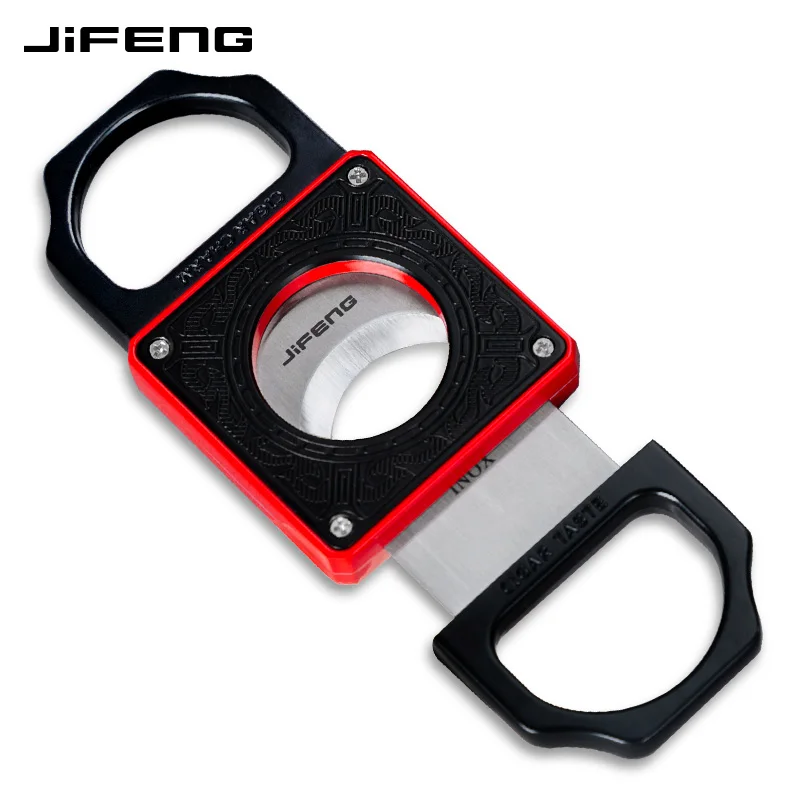 KANABEE Stainless Steel Double Blade Cigar Cutter Scissors Plastic Handle Portable Tool - View #3