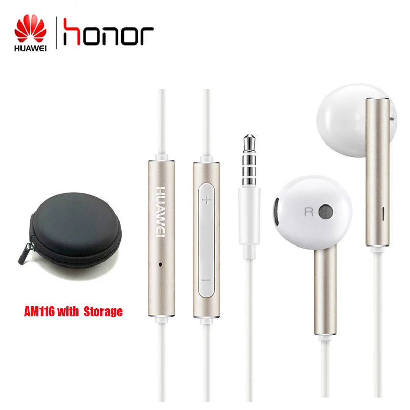 

Wried Earphones Huawei Honor for HUAWEI P9 Lite P10 Plus Honor 5X 6X Mate Headsets with Mircphone 3.5mm Connectors