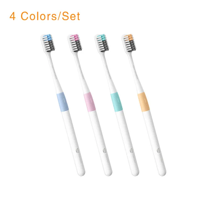Оригинальная зубная щетка Xiao mi DOCTOR B mi Home, 4 цвета в 1 комплекте, дорожная коробка для глубокой очистки, в комплекте мягкая щетина для умного дома - Цвет: 4 color a set
