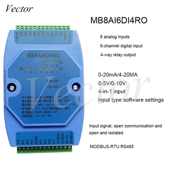 

8-channel Analog Input 6-channel Switch Input 4-channel Relay Output Acquisition Module RS485 MODBUS MB8AI6DI4RO