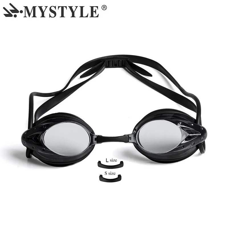 

MYSTYLE Swim Glasses for Men Polycarbonate Anti-fog UV Waterproof Adult Racing Game Swimming Glasses swimming pool