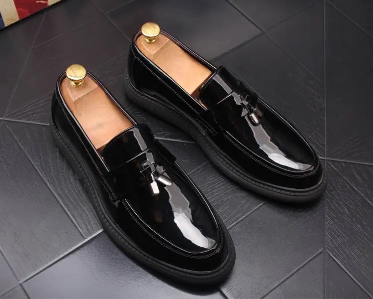 Homme 43 Hommes Noir Bateau Noir Mode Gland or Mocassins Plate rouge Casual Nouvelle Slip Arrivée Toe Errfc forme Loisirs Chaussures Roude blanc Sur Blanc OX0nN8PkZw
