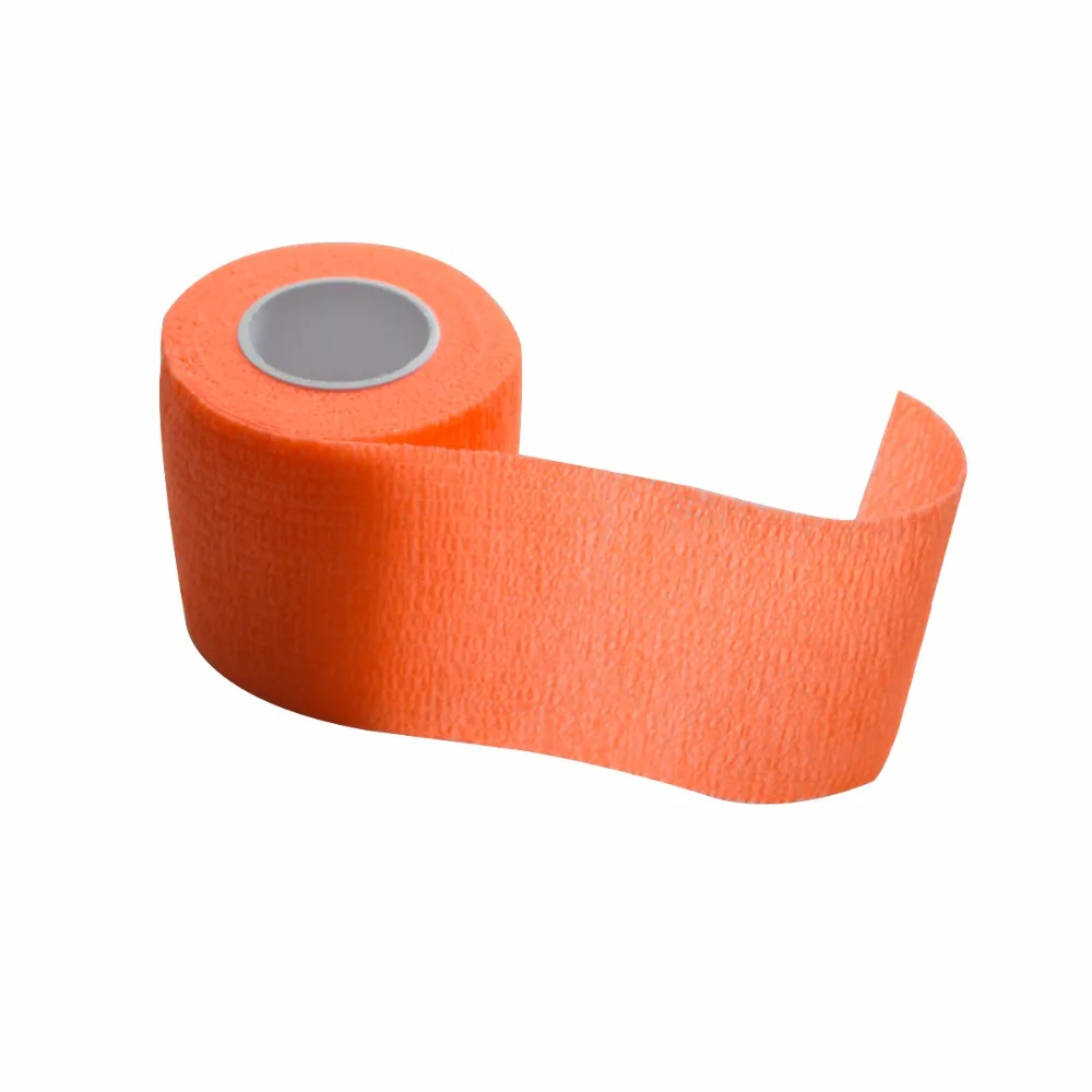 5Pcs/Lot Nonwoven Horse Pet Care Sports Self Adhesive Orange Vet Wrap
