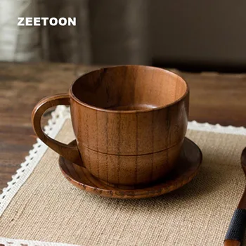 

180ml Creative Wooden Tea Cup Coffee Cup set Mug Water Bottle Office Party Drinkware Eco Friendly Cups and Saucers Home Decor
