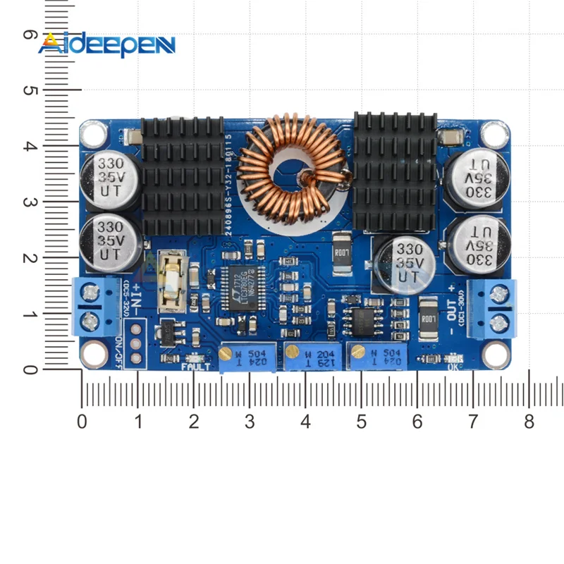 1 шт. LTC3780 10A автоматическое шаг вверх вниз регулятор постоянного Напряжение ток DC5-32V до 1 V-30 V зарядный модуль Питание модуль