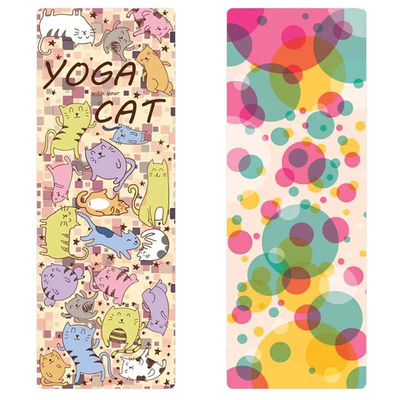 

New Style Colorful Natural Rubber+Suede Eco-Friendly Sweat-absorbent Fitness Mat Yoga Mat Pilates Mat Yoga Mats 183cm*66cm*4mm