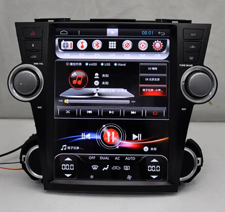 Автомобильная аудиосистема IPS 2G 10 4 дюймов Android 6 01 для Toyota highlander 2009 2014 головное