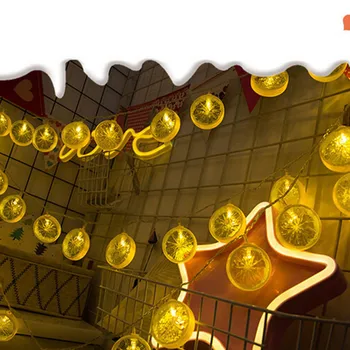 

2019 new Arrivals Lemon Fairy Lights with 20 LED Battery Powered Wedding Christmas Home Decor Practical use at home