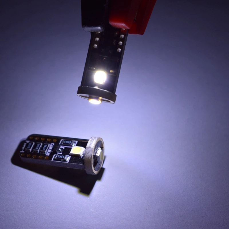 100* T10 2835 3SMD Canbus Error Free автомобильный светодиодный внутренний свет купола W5W 192 194 168 лампочки автомобильной приборной панели DC12V Предупреждение индикаторная лампа