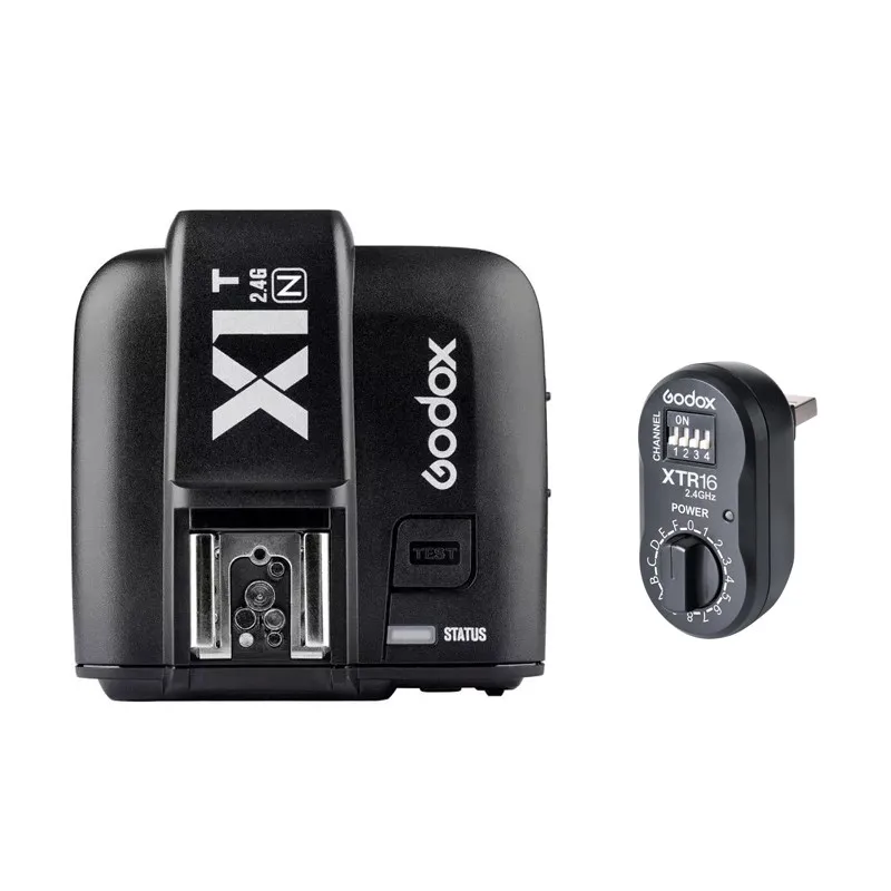 Godox X1T-N + XTR-16  2.4      Witstro Ad360 Ad180 Speedlite  Nikon DSLR