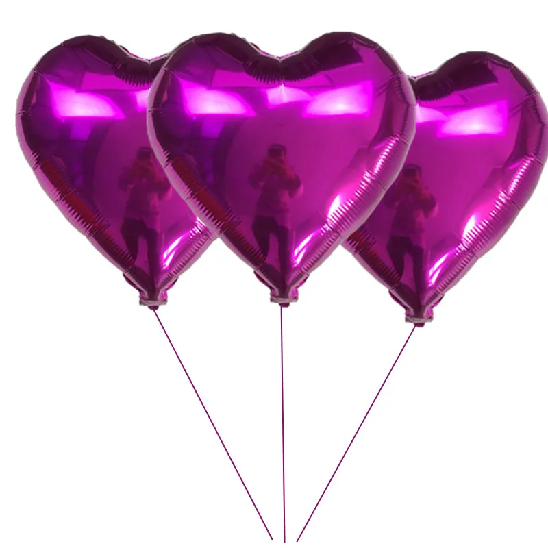 3 шт. 18 дюймов Лазерная жемчужина розовая любовь, сердце, звезды фольга гелиевые шары в форме сердца свадьба С Днем Рождения Декор Globos Balon поставки