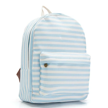 

stacy bag hot sale good quality youth girl beautiful stripe printing backpack lay casual travel backpack student school bag