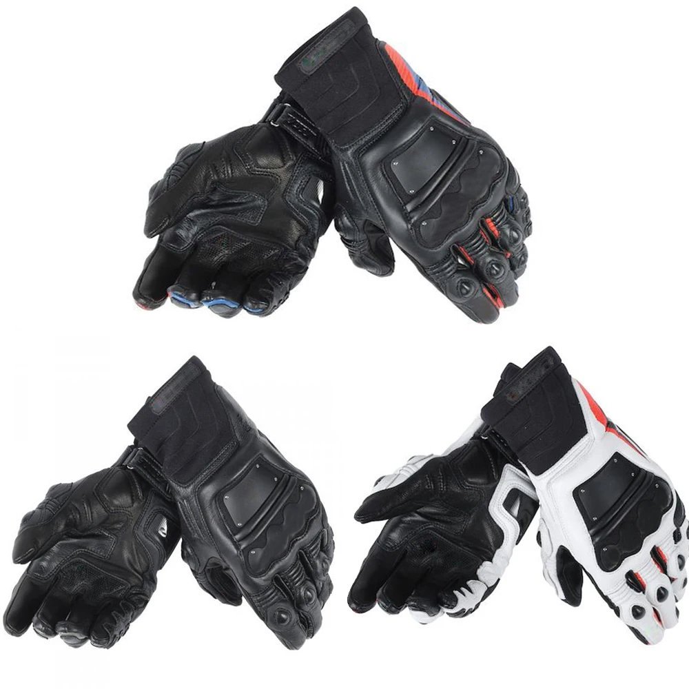 

Genuine Leather Dain Race Pro Motorcycle Gloves Motorsports Racing Driving Motorbike Short Gloves