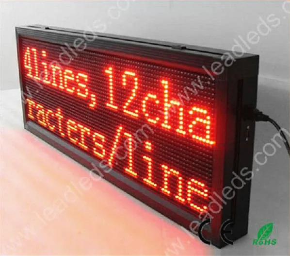 

41inch P10 RED Color Outdoor LED display Boards 32*96 red 1040mm*400mm