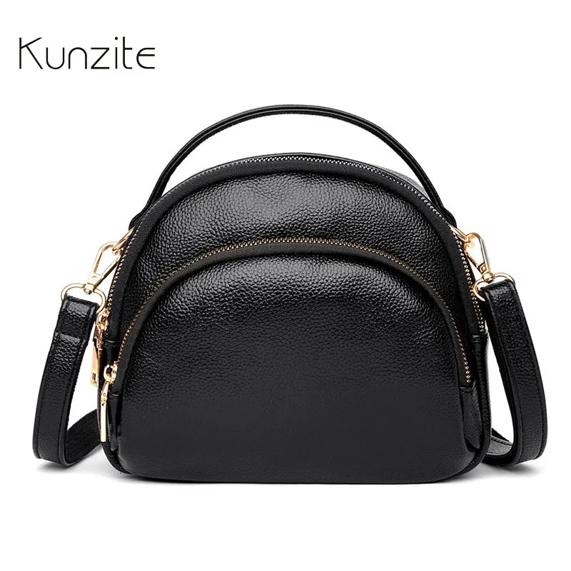 

High Quality Handbag Women Small Size Messenger Shoulder Bags Ladies Casual Daily Sling Hobo Bags Black Leather Crossbody Bags