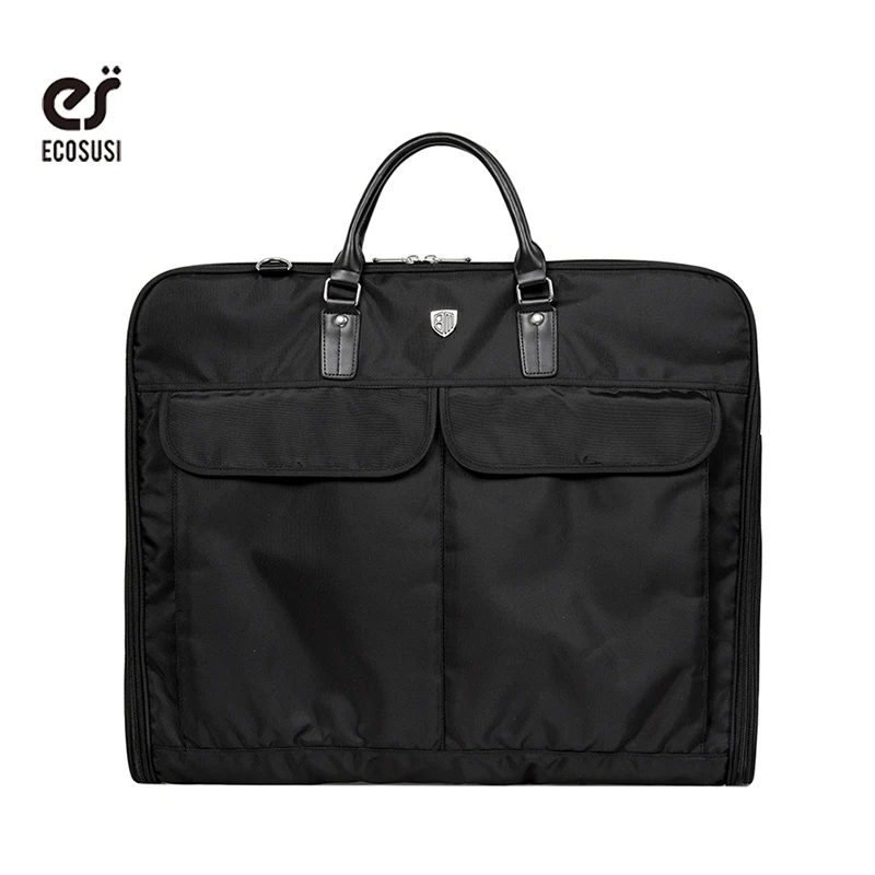 

Ecosusi Travel Bag Black Dustproof Hanger Coat Dress Clothes Garment Suit Travel Bags Clothes Tote Almacenamiento Men Women