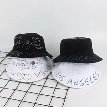 Мужские хлопковые мягкие и удобные Панамы в стиле хип-хоп, кепки от солнца для женщин и девочек, Повседневные шапки в рыбацком стиле с граффити и надписью Gorros