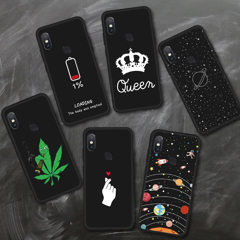 

Love Heart Pattern Silicon Phone Case For Xiaomi Pocophone F1 Mi8 Mi A2 Lite TPU Protective Cover Redmi Note 5 6 Pro 5 Plus Case