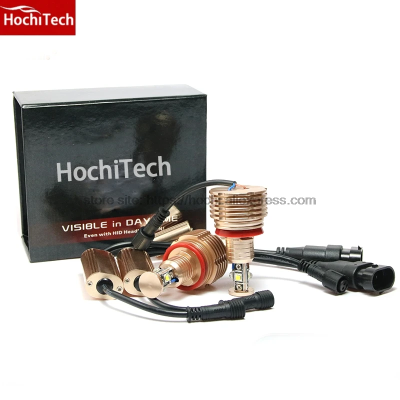 

HochiTech 2pcs 80W/set Error Free Angel Eyes LED Marker 7000K White for BMW E39 E53 E60 E61 E63 E64 E65 E66 E87