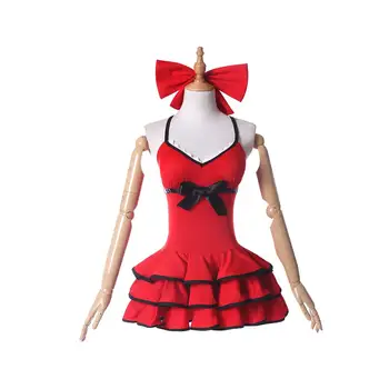 

Free Shipping Fate Grand Order Nero Claudius Swimsuit Cosplay Costume Nero Claudius Red Dress Sexy Swimsuits for Women Cosplay
